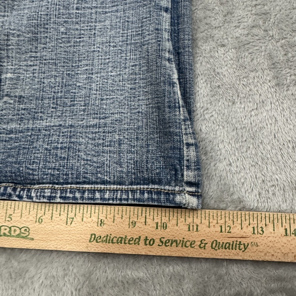 Hydraulic Jeans Womens 24 Short Y2K Wide Bootcut Stretch Flex Comfort Blue - Picture 14 of 16